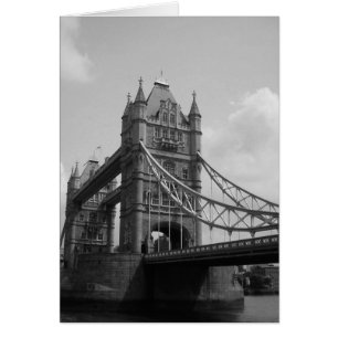 Tower Bridge grijze kaart