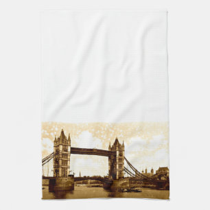 Tower Bridge Londen 1900 Theedoek