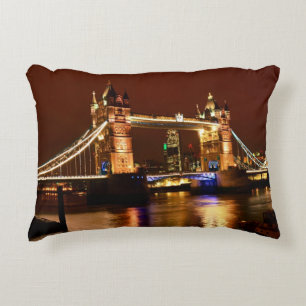 Tower Bridge, Londen bij Night, Engeland (UK) Accent Kussen