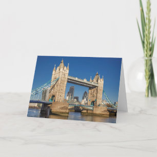 Tower Bridge Londen Blanco Begroeting Kaart