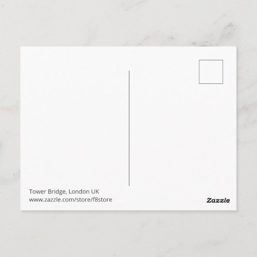 Tower Bridge, Londen Briefkaart UK (Achterkant)