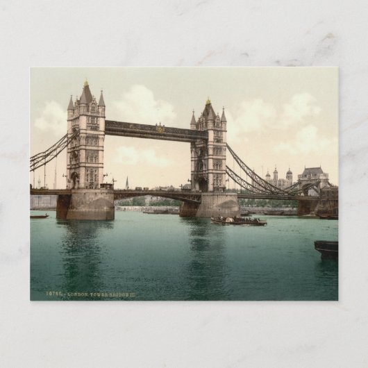 Tower Bridge, Londen c.1895 Briefkaart (Voorkant)