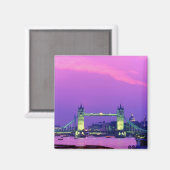 Tower Bridge, Londen, Engeland 2 Magneet (Voorkant / Achterkant)