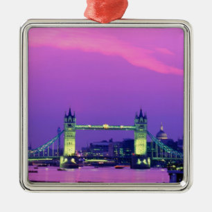 Tower Bridge, Londen, Engeland 2 Metalen Ornament