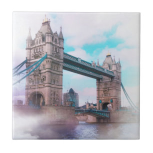 Tower Bridge Londen Groot-Brittannië Schets Tegeltje