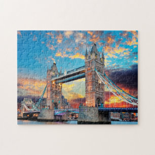 Tower Bridge Londen. Jigzaag Puzzle Legpuzzel
