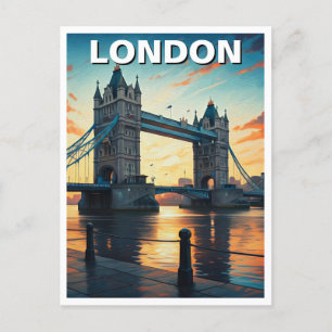 Tower Bridge Londen Verenigd Koninkrijk Reizen Briefkaart