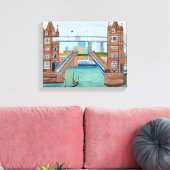 Tower Bridge London Canvas Afdruk (Insitu (Woonkamer))