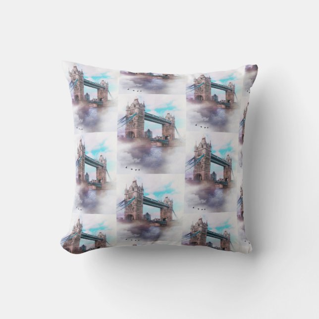 Tower Bridge London Canvas Sierkussen (Voorkant)