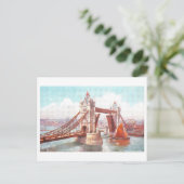 Tower Bridge London Carte postale Vintage (Debout devant)