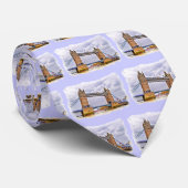 Tower Bridge London, England Art Design Stropdas (Opgerold)