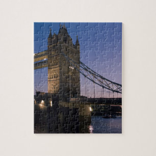 Tower Bridge London England Water Night City Legpuzzel