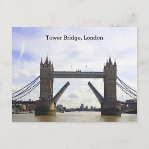 Tower Bridge London, in open positie Briefkaart