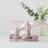 Tower Bridge London UK Carte postale Vintage (Debout devant)