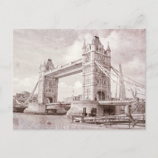 Tower Bridge London UK Carte postale Vintage (Devant)