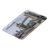 Tower Bridge opgetild uitzicht koelkastmagneet Magneet (Linkerzijde)