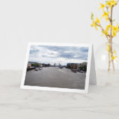 Tower Bridge & River Thames Landschap, Londen Kaart (Gele Bloem)
