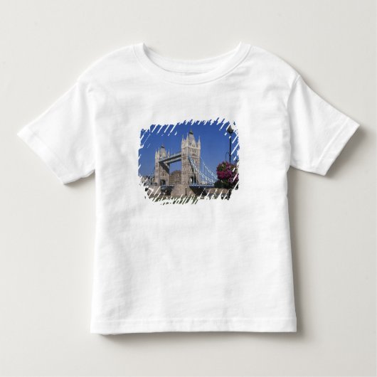 Tower Bridge, River Thames, Londen, Engeland Kinder Shirts (Voorkant)