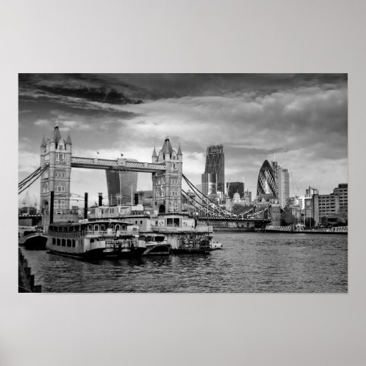 Tower Bridge River Thames Londen Poster (Voorkant)