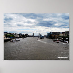 Tower Bridge & Rivier Thames Landschap Poster