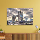 Tower Bridge & The Shard, Londen, Engeland Canvas Afdruk (Insitu (Woonkamer))