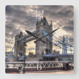 Tower Bridge & The Shard, Londen, Engeland Vierkante Klok