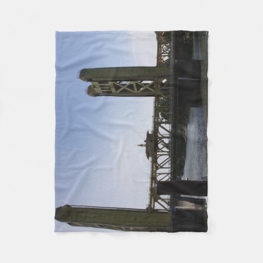 Tower Bridge-ventilator Fleece Deken (Voorkant)