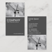 Tower Crane - 70pc Gray Visitekaartje (Voorkant / Achterkant)
