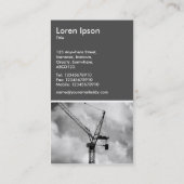 Tower Crane - 70pc Gray Visitekaartje (Achterkant)