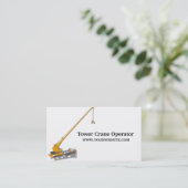 Tower Crane Operator - Construction Visitekaartje (Staand voorkant)