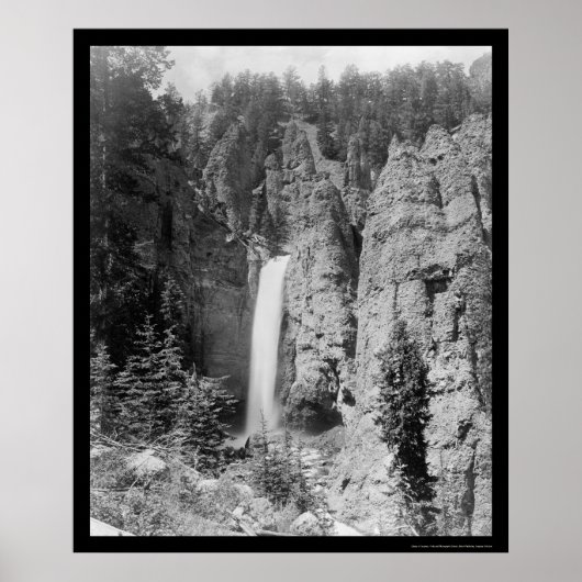 Tower Herfsten Yellowstone 1899 Poster (Voorkant)