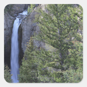 Tower Herfsten, Yellowstone National Park, Wyoming Vierkante Sticker