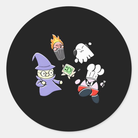 Tower Heroes Team Up Ronde Sticker (Voorkant)