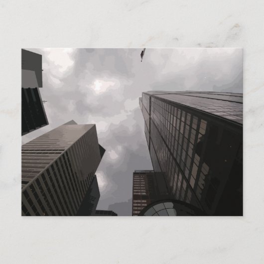 Tower in de stad. briefkaart (Voorkant)