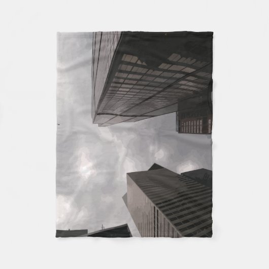 Tower in de stad. fleece deken (Voorkant)