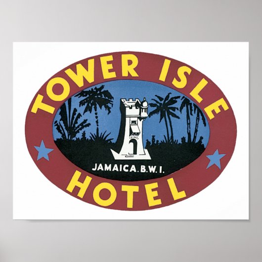 Tower Isle Hotel, Jamaice BWI Poster (Voorkant)