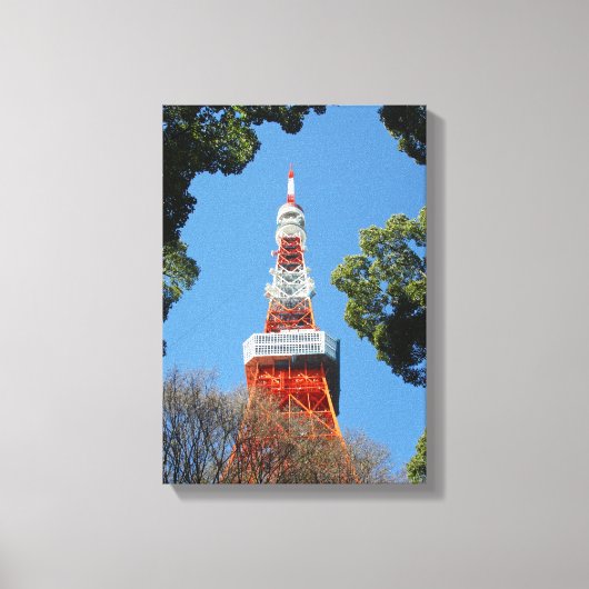 Tower, Japan Canvas Afdruk (Voorkant)