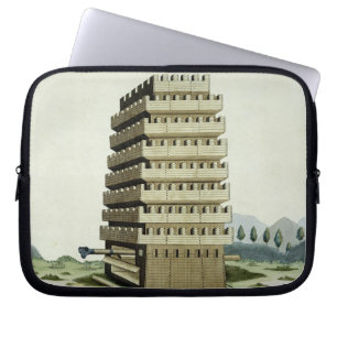 Tower met externe galerijen en een extra laptop sleeve