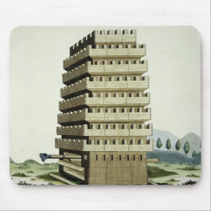 Tower met externe galerijen en een extra muismat