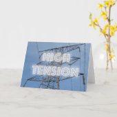 Tower met hoge spanning kaart (Gele Bloem)