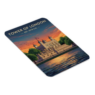 Tower of London bij zonsondergang Magneet