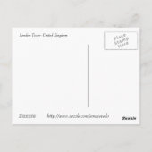 Tower of London briefkaart (Achterkant)