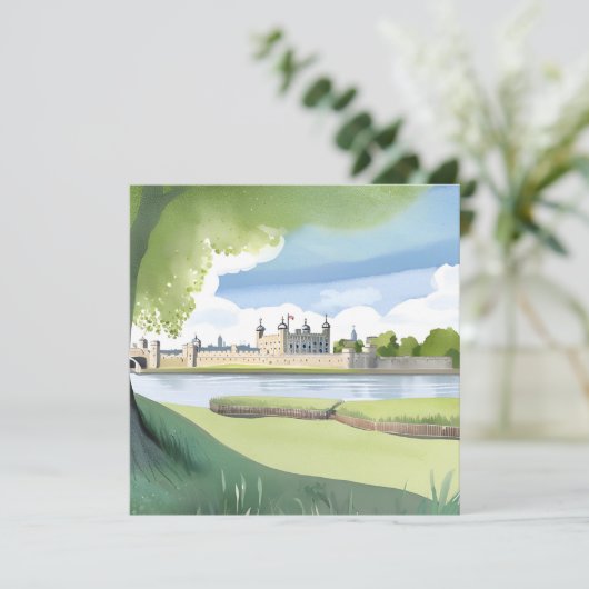 Tower of London | Het landschap van de Britse Wate Kaart (Staand voorkant)