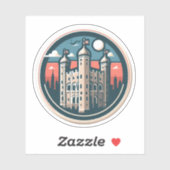 TOWER OF LONDON STICKER (Vel)