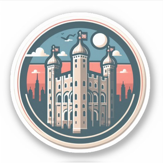 TOWER OF LONDON STICKER (Voorkant)
