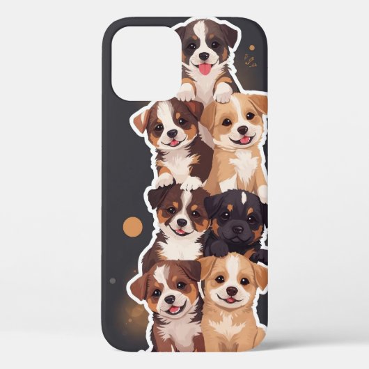 Tower of Puppies - Schattigee en gezonde huisdiere Case-Mate iPhone Case (Achterkant)