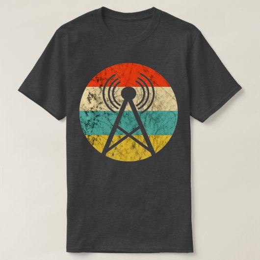 Tower Signal Ham Radio  Retro Ham Radio Ope T-shirt (Design voorkant)