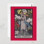 Tower Tarot Card image Briefkaart (Voorkant / Achterkant)