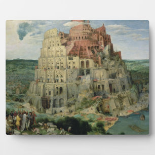 Tower van Babel, 1563 (olie op het paneel) Fotoplaat