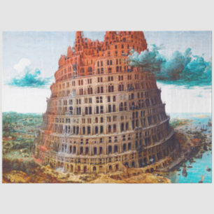 Tower van Babel, Pieter Bruegel de Ouder Tissuepapier